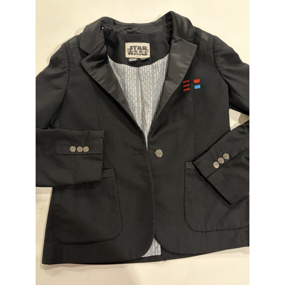 STAR WARS Darth Vader Womens Blazer Size L Black Jacket Business Galactic Empire